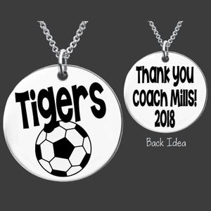 Soccer Coach Necklace | Personalized Coach Necklace | Personalized Coach Gift