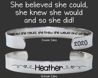 Graduation | Graduation Gift | Class of 2024 | High School Grad | She believed | Birthday Personalized Gift For Her | Personalized Gift