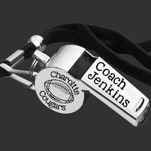 Football Coach | Coach Whistle | Coach Gift | Gift for Coach | Coach Appreciation | Personalized Whistle | Engraved Whistle