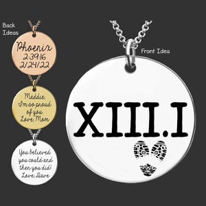 Marathon Runner Gift | Marathon Gift | Marathon Keychain | Marathon Jewelry | Half Marathon Gift | XIII.I Necklace | 13.1 Necklace