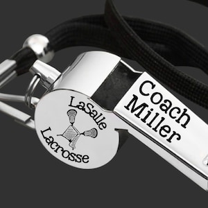 Lacrosse Coach | Coach Whistle | Coach Gift | Gift for Coach | Coach Appreciation | Personalized Whistle | Engraved Whistle | Back to School