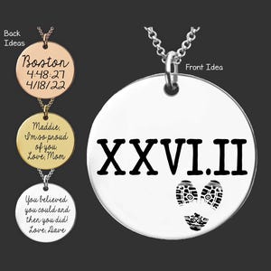 Marathon Runner Gift | Marathon Gift | Marathon Necklace | Marathon Jewelry | Half Marathon Gift | XXVI.II Necklace | 26.2 Necklace