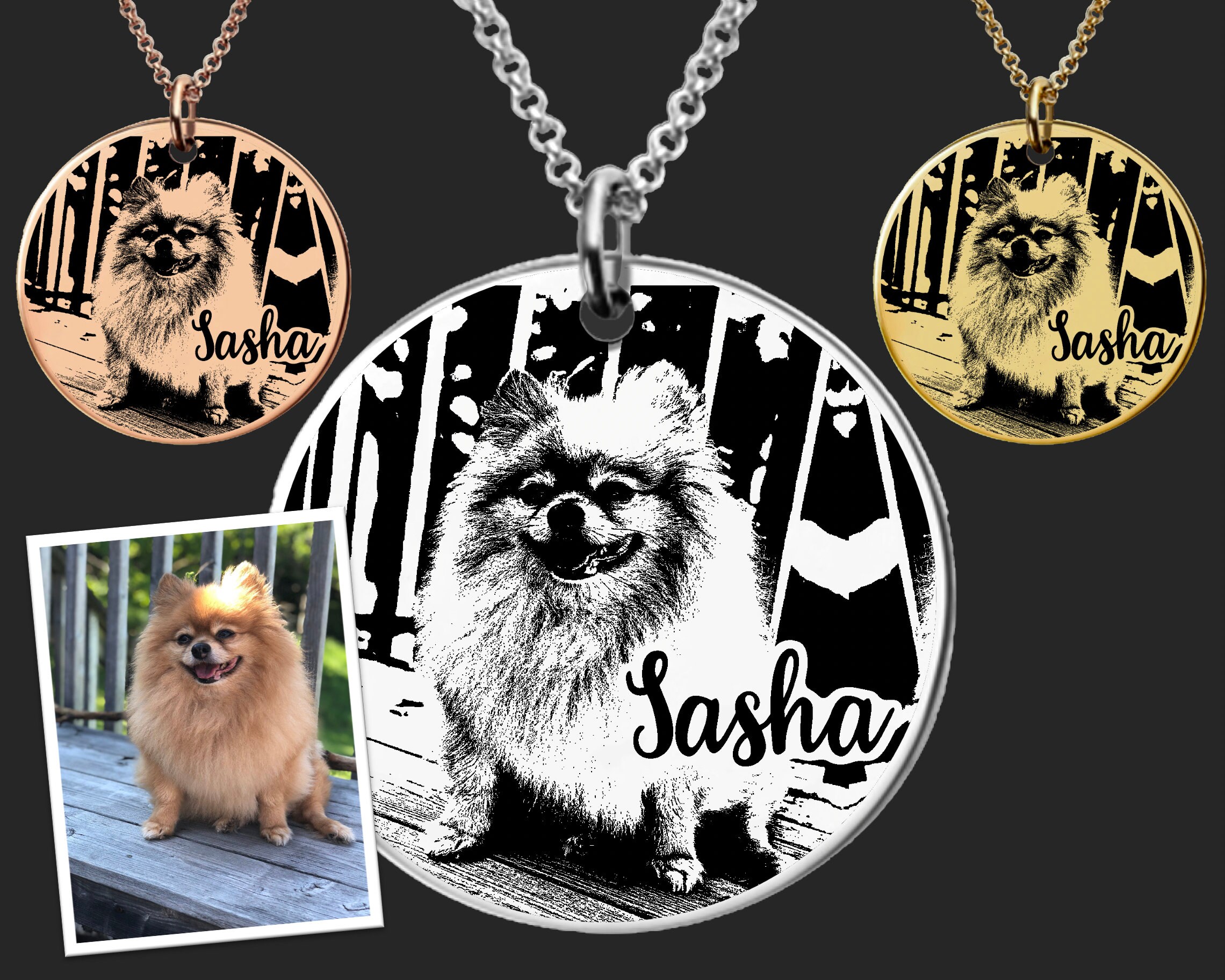 Pomeranian Necklace Pomeranian Dog Mom Dog Memorial Gift Etsy