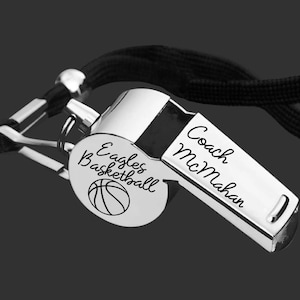 Basketball Whistle | Basketball Coach | Coach Whistle | Coach Gift | Gift for Coach | Coach Appreciation | Personalized Whistle