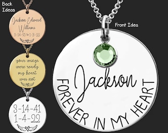 Sympathy Gift | Grief Gift | Memory Gift | Memory Jewelry | Sympathy Gifts for Loss of a Loved One | Memorial Necklace | In My Heart