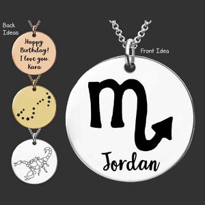 Scorpio Zodiac Necklace | Scorpio Gifts | Gifts for Scorpio | Scorpio Birthday | Birthday Gift for Scorpio | Easter Gift for Scorpio