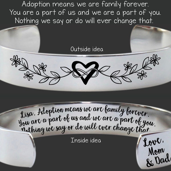 Adoption Jewelry | Adopted Daughter Gift | Adoption | Adopted Daughter Birthday Gift | Adoption Anniversary | Adoption Means