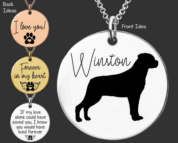 Rottweiler Rottweiler Mom Rottweiler Gift Rottweiler Necklace Dog