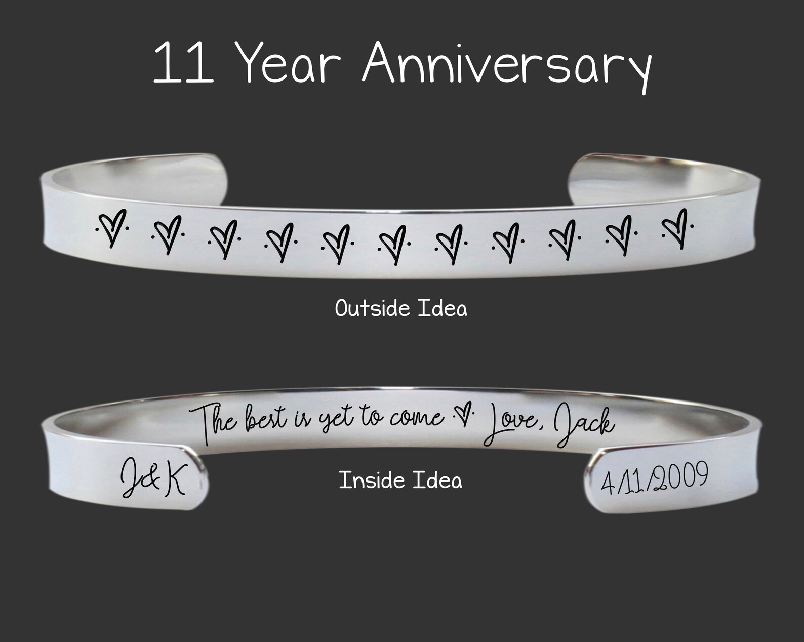 11th Anniversary Gift 11 Year Anniversary Steel Etsy