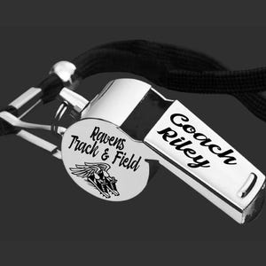 Track & Field  Whistle | Track and Field Coach | Coach Whistle | Coach Gift | Gift for Coach | Personalized Whistle | Personalized Gift