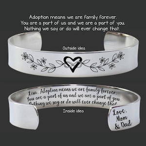 Adopted Daughter Gift | Adopted Daughter Birthday Gift | Adoption Anniversary Gift | Adopted Daughter Personalized Gift | Adoption Means image 1