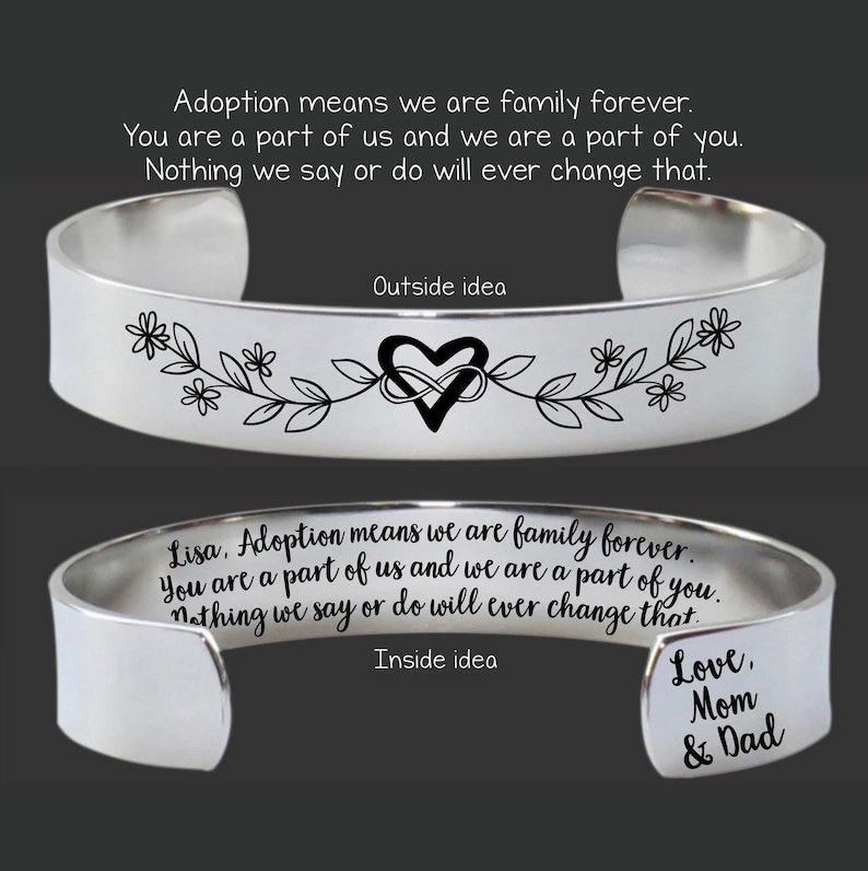 Adopted Daughter Gift | Adopted Daughter Birthday Gift | Adoption Anniversary Gift | Adopted Daughter Personalized Gift | Adoption Means image 1