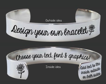 Custom Bracelet | Personalized Gift | Design Your Own Jewelry | Custom Jewelry | Personalized Gift | Birthday Gifts For Her |