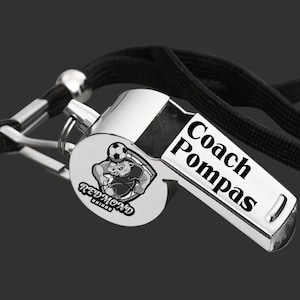 Coach Whistle | Soccer Whistle | Soccer Coach | Coach Gift | Gift for Coach | Coach Appreciation | Personalized Whistle | Personalized Gift