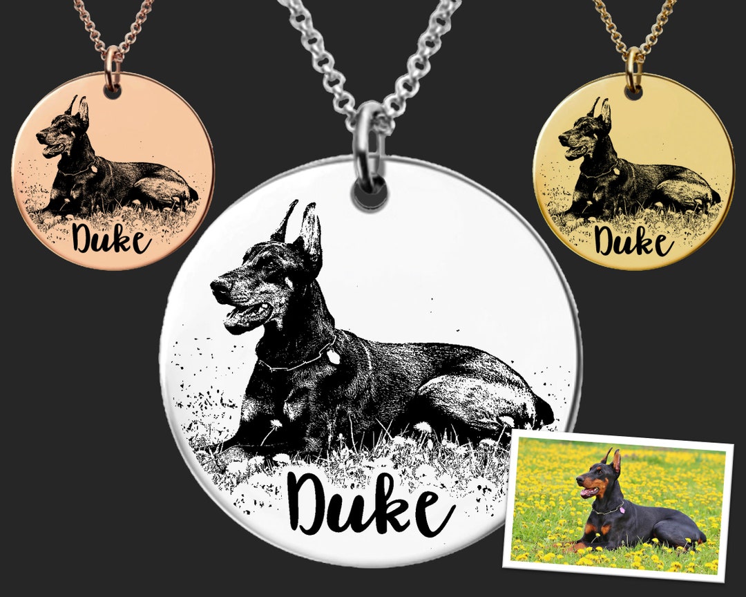 Doberman Necklace | Doberman Pinscher | Dog Mom | Dog Memorial Gift | Gift For Her | Personalized Gifts | Gifts | Loss of Dog