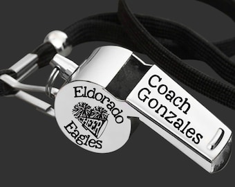 Cheer Coach | Coach Whistle | Coach Gift | Gift for Coach | Coach Appreciation | Personalized Whistle | Engraved Whistle | Back to School