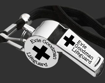 Lifeguard Gift Lifeguard Whistle Gift for Lifeguard Lifeguard Gifts  Personalized Whistle Engraved Whistle Back to School