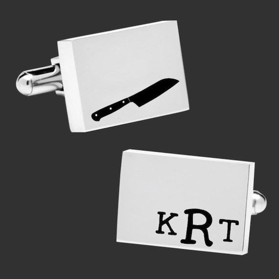 Chefs Knife Cufflinks | Chef Gift | Chef Gifts | Unique Gift for Chef | Foodie Mens Gift