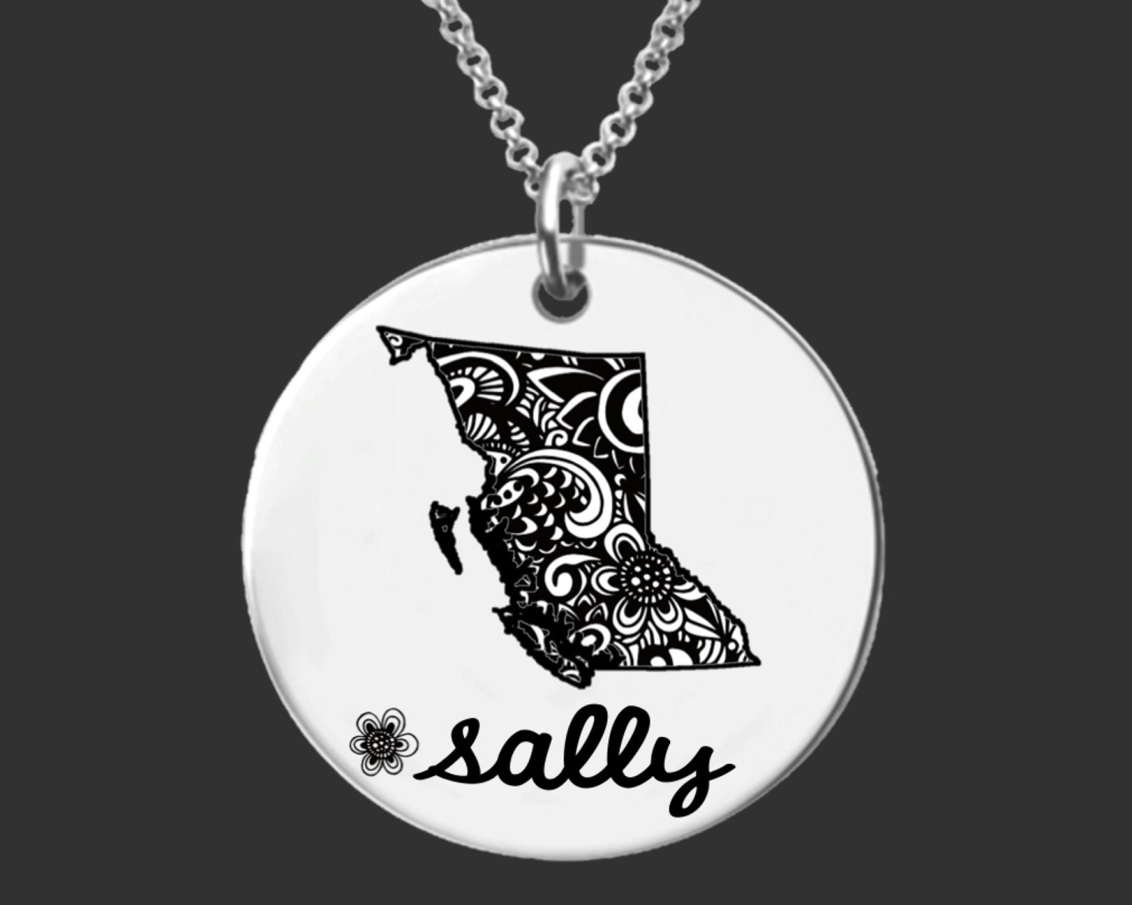 British Columbia Necklace British Columbia Jewelry Canada Etsy