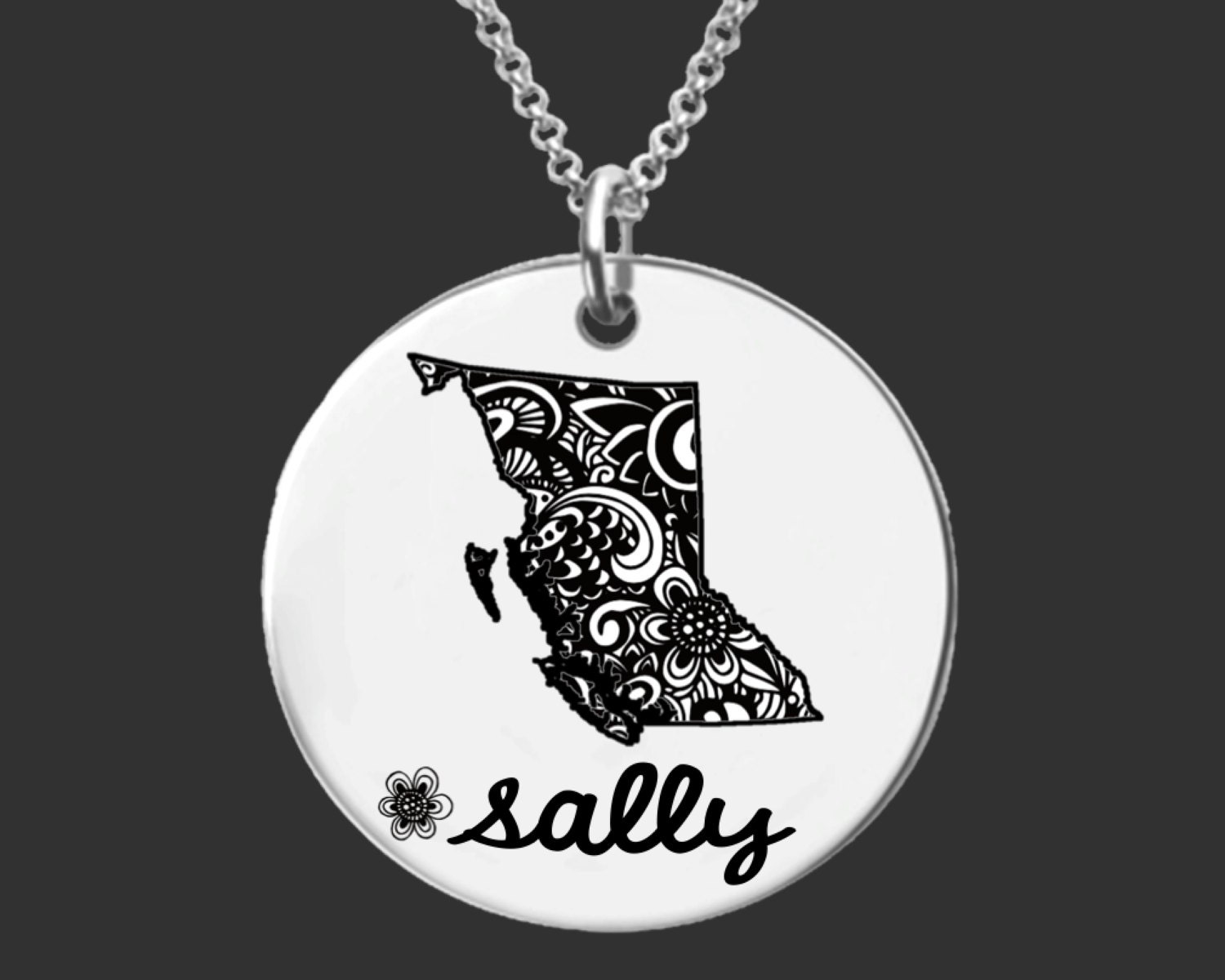 British Columbia Necklace British Columbia Jewelry Canada Etsy