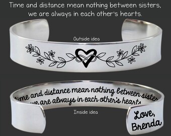 Sister Birthday Gift | Sister Bracelet | Sister Gift | Sister Gift From Sister | Time and Distance