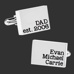 Dad Gift | Personalized Cufflinks | Father Gift | Father Gifts | Dad Gifts | Fathers Day Gift | Mens Gifts | Gifts