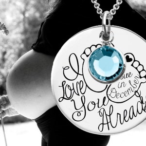 Baby Shower Gifts Maternity Gift New Mom Gifts Pregnancy Gift Due Date Personalized Gift Birthday Gifts For Her image 1