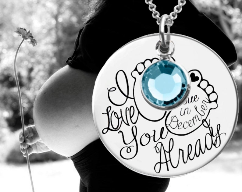 Baby Shower Gifts Maternity Gift New Mom Gifts Pregnancy Gift Due Date Personalized Gift Birthday Gifts For Her image 1