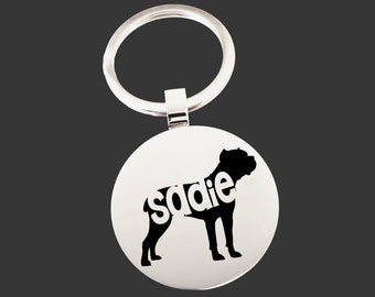 Cane Corso Dog Keychain | Dog Dad | Dad Gift | Dad Birthday Gift | Fathers Day Gift