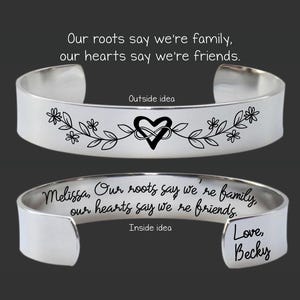 Cousin Gifts | Gift for Cousin | Cousin Birthday Gift | Cousin Easter Gift | Cousin Gift from Cousin | Our Roots Say We&#39;re Family
