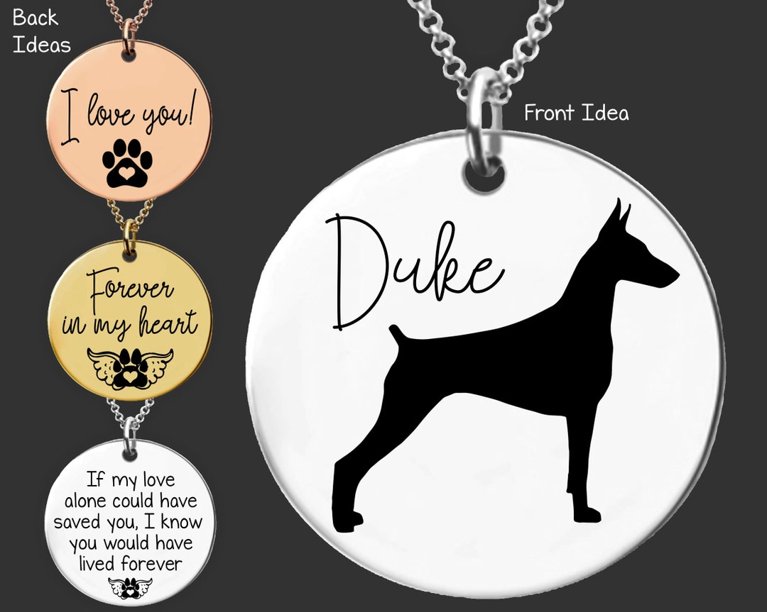 Doberman Mom | Doberman Pinscher | Doberman Gift | Doberman Necklace | Dog Mom | Dog Mom Gift | Dog Memorial Gift | Loss of Dog Gift