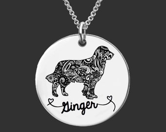 Golden Retriever Necklace | Golden Retriever Jewelry | Birthday Personalized Gift For Her | Personalized Gift