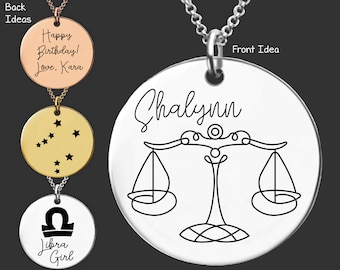 Libra Zodiac Necklace | Libra Constellation Necklace | Astrology Jewelry | Personalized Gift | Birthday Gifts For Her | Gifts