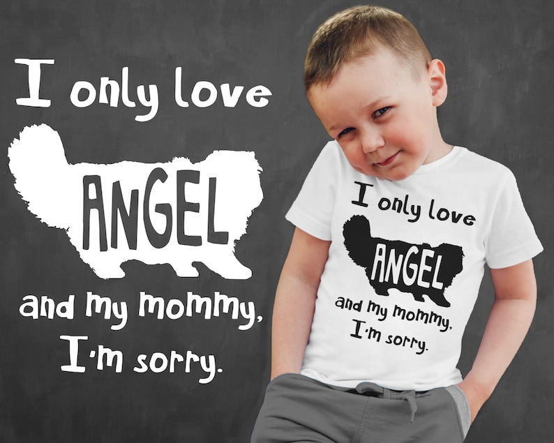 Baby Bodysuits Cat Lover Gifts Persian Kids Shirt Boy Shirts Girl Shirts I Only Love My Cat Kids T-shirt
