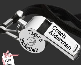 Coach Whistle | Coach Gift | Gift for Coach | Coach Appreciation Gift | Personalized Coach Whistle | Custom Coach Whistle | Engraved Whistle