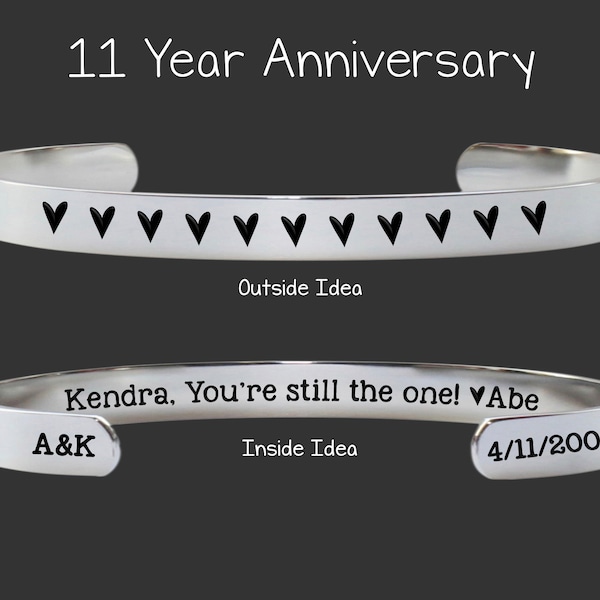 11th Anniversary Gift | 11 Year Anniversary | Steel Anniversary Gift | Gift For Wife | Anniversary Gifts | Gift Ideas | Gifts