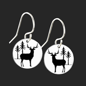 Deer Earrings | Stag Earrings | Hunting Earrings | Girl Hunting Gifts | Girl Hunter Gift | Outdoor Lover Gifts | Outdoor Lover Jewelry