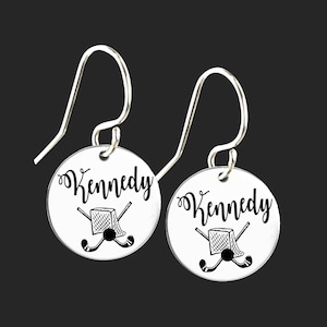 Field Hockey Earrings | Daughter Birthday Gift | Granddaughter Birthday Gift | Daughter Easter Gift | Granddaughter Easter Gift