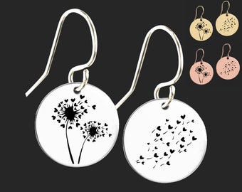 Dandelion Earrings | Dandelion Wish | Birthday Gifts For Her | Sister Birthday Gift | Friend Birthday Gift | Daughter Birthday Gift