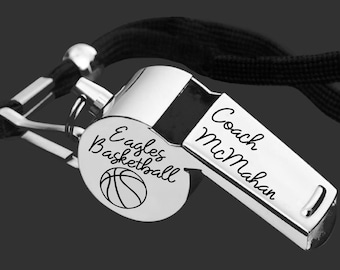 Basketball Whistle | Basketball Coach | Coach Whistle | Coach Gift | Gift for Coach | Coach Appreciation | Personalized Whistle