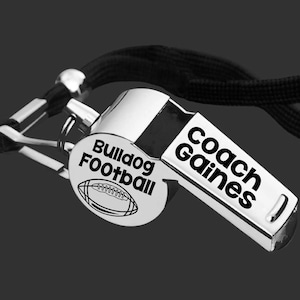 Football Whistle | Football Coach | Coach Whistle | Coach Gift | Gift for Coach | Coach Appreciation | Personalized Whistle