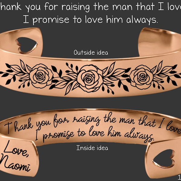 Mother In Law Promise | Mother In Law Gift | Mother of the Groom | Mother of the Bride | Mother's Day | MIL Gift | MIL Thank You