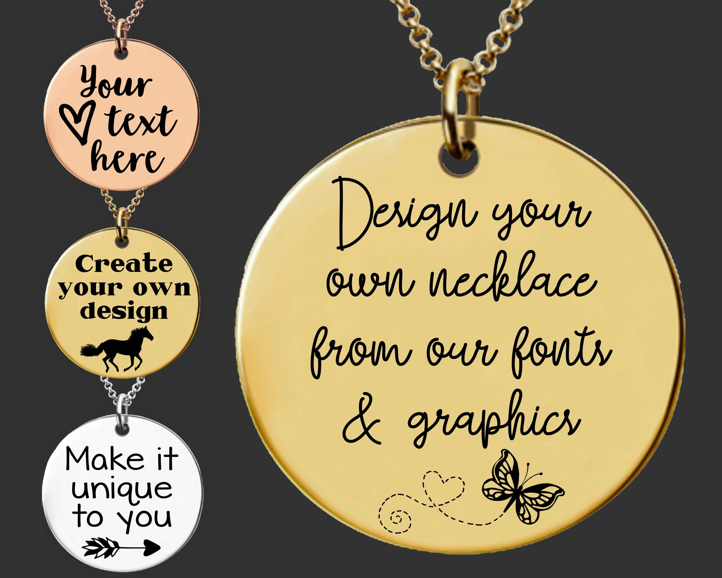 Design your own gold on sale necklace