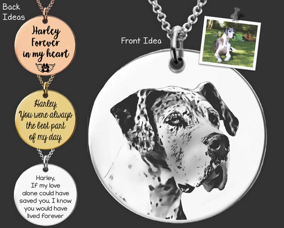 Great Dane, silver covered necklace, high qauality Art Dog | eBay