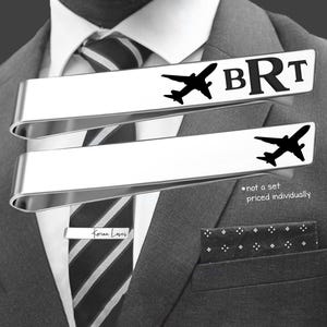 Plane Tie Bar | Pilot Gift | Gift for Pilot | Pilot Gifts | Gift for Aviator | Pilot Thank You Gift | Pilot Graduation Gift