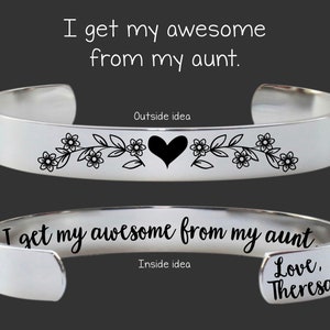 Aunt Gift | Aunt | Gift for Aunt |  Gift for Aunt | Aunt Birthday Gift | Auntie | Mothers Day | Awesome Aunt