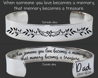 Sympathy Gift | Grief Gift | Memory Gift | Memory Jewelry | Sympathy Gifts for Loss of a Loved One | Memorial Bracelet | When Someone