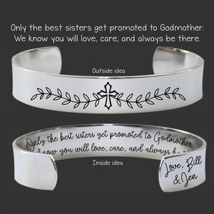 Sister Godmother Proposal | Godmother Gift | Christening Gift for Godmother | Baptism Gift for Godmother | Only the Best Sisters