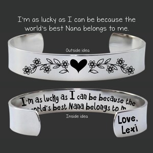 Grandma Gift | Grandma Birthday Gift | Grandmother Gift | Gift for Grandma | Grandma Gift Easter | Grandma Bracelet | Best Nana