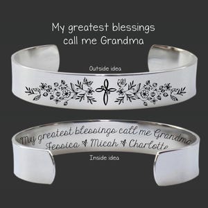 Grandma Gift | Grandma Birthday Gift | Grandmother Gift | Gift for Grandma | Grandma Gift Easter | Grandma Bracelet | My Blessings